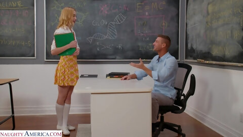 Classroom Perversions For A Teen Student Needy For Better Grades