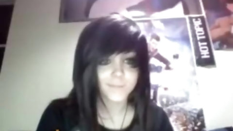 Emo Girl Cums Hard On Omegle (re-up)