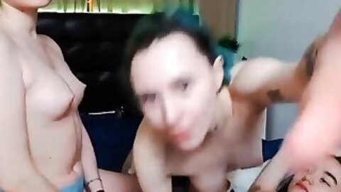 Horny Teen Gets Load Of Cum On Her Belly In Hardcore Foursome