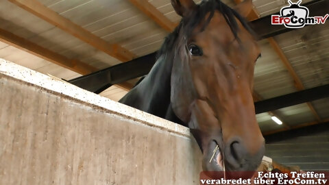 German Skinny Mature Housewife Fuck At A Farm