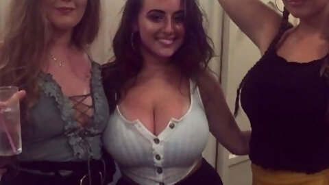 Can't Even Do The Top Button Up With Those Tits...