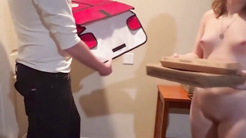 Teen Sucks The Pizza Delivery Driver's Tip