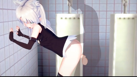 Sims's Bathroom Prank - Azur Lane - 3d Hentai / Remaster